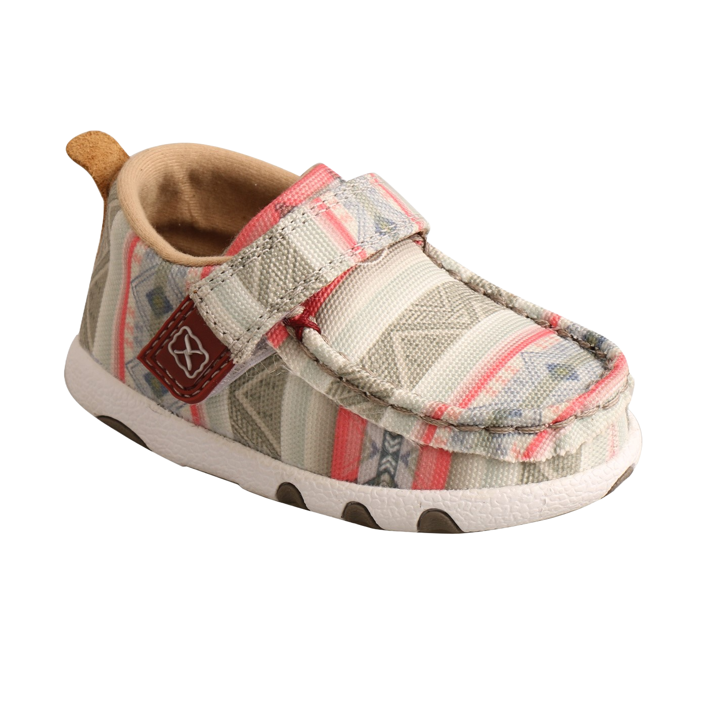 Twisted X Infants Hooey Aztec Stripe Driving Moc Shoes IHYC002