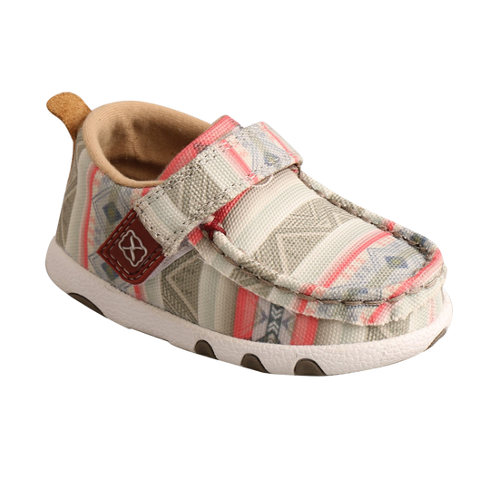 Twisted X Infants Hooey Aztec Stripe Driving Moc Shoes IHYC002