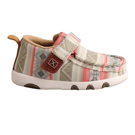 Twisted X Infants Hooey Aztec Stripe Driving Moc Shoes IHYC002