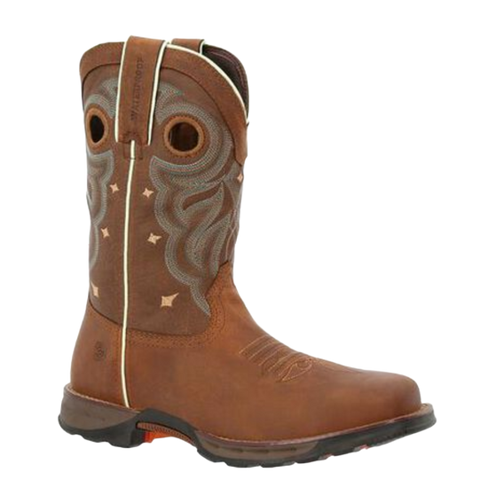 Durango® Maverick™ Ladies 10" Western Rugged Tan Steel Toe Boot DRD0416