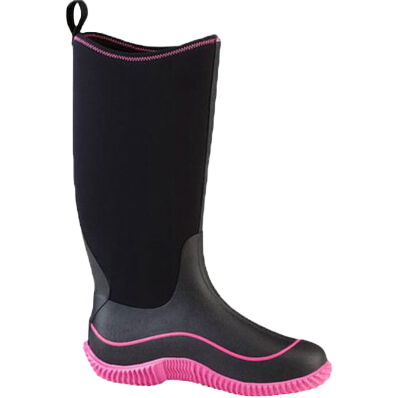 Muck Ladies Hale Black & Hot Pink Waterproof Boots HAW-404