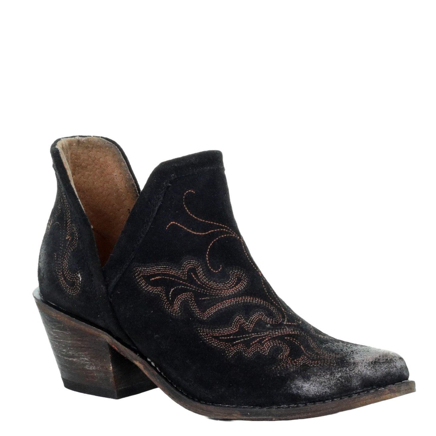 Circle G by Corral Ladies Black Embroidery Bootie Q0098