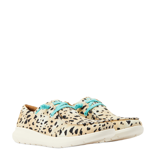 Ariat Ladies Hilo Tan Leopard Print Slip on Shoes 10044592