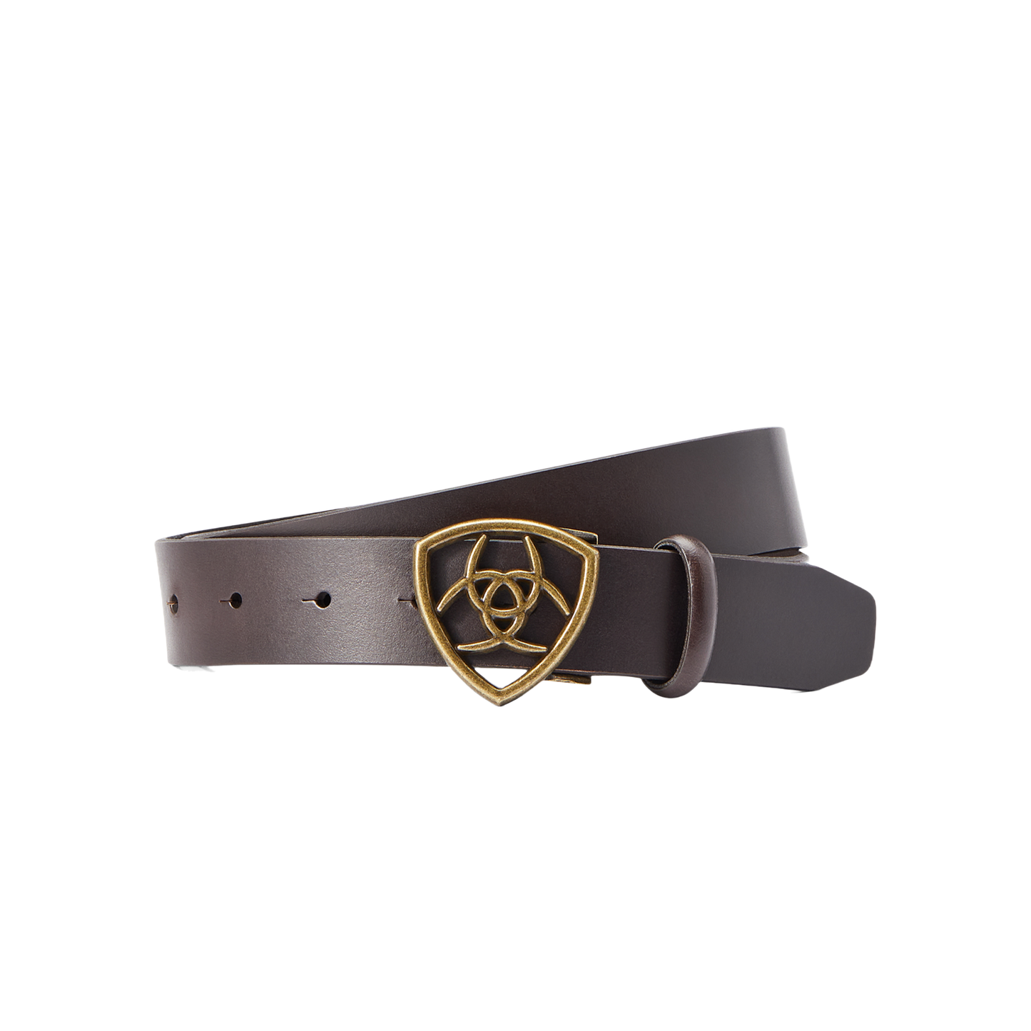 Ariat® 'The Shield' Buckle Cocoa Belt 10043948