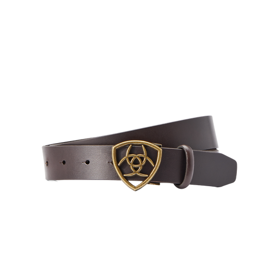Ariat® 'The Shield' Buckle Cocoa Belt 10043948