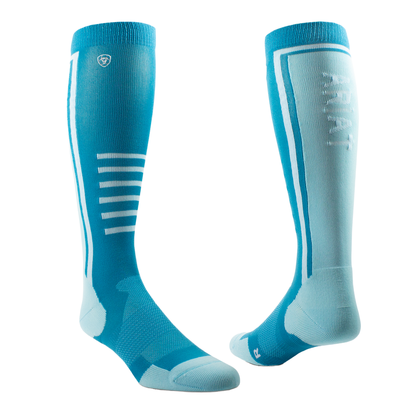 Ariat® AriatTEK Slimline Performance Gulf Stream & Mosaic Blue Socks 10043935
