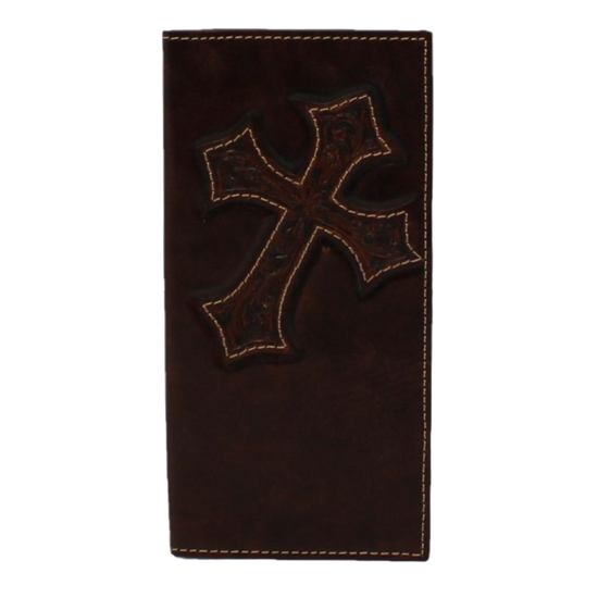 Ariat Boy's Diagonal Cross Rodeo Brown Wallet A3551402