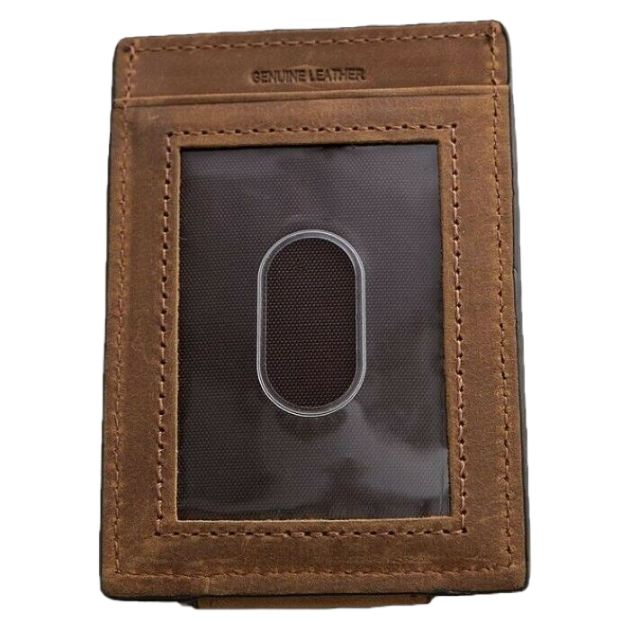 Ariat Brown Canvas & Leather Money Clip A3542044