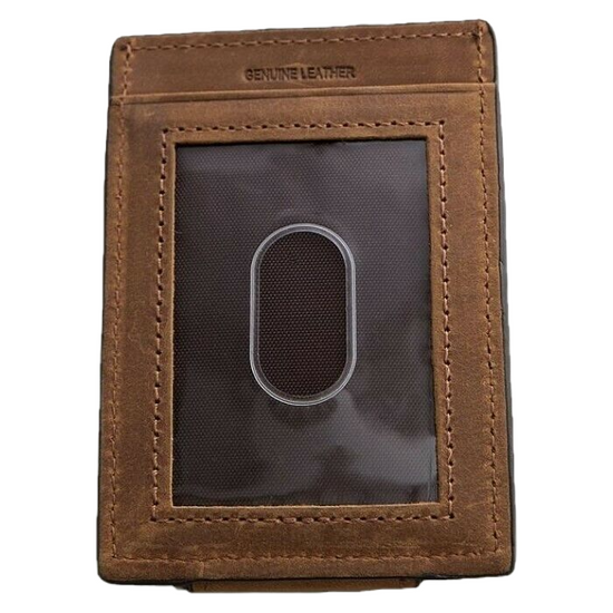 Ariat Brown Canvas & Leather Money Clip A3542044
