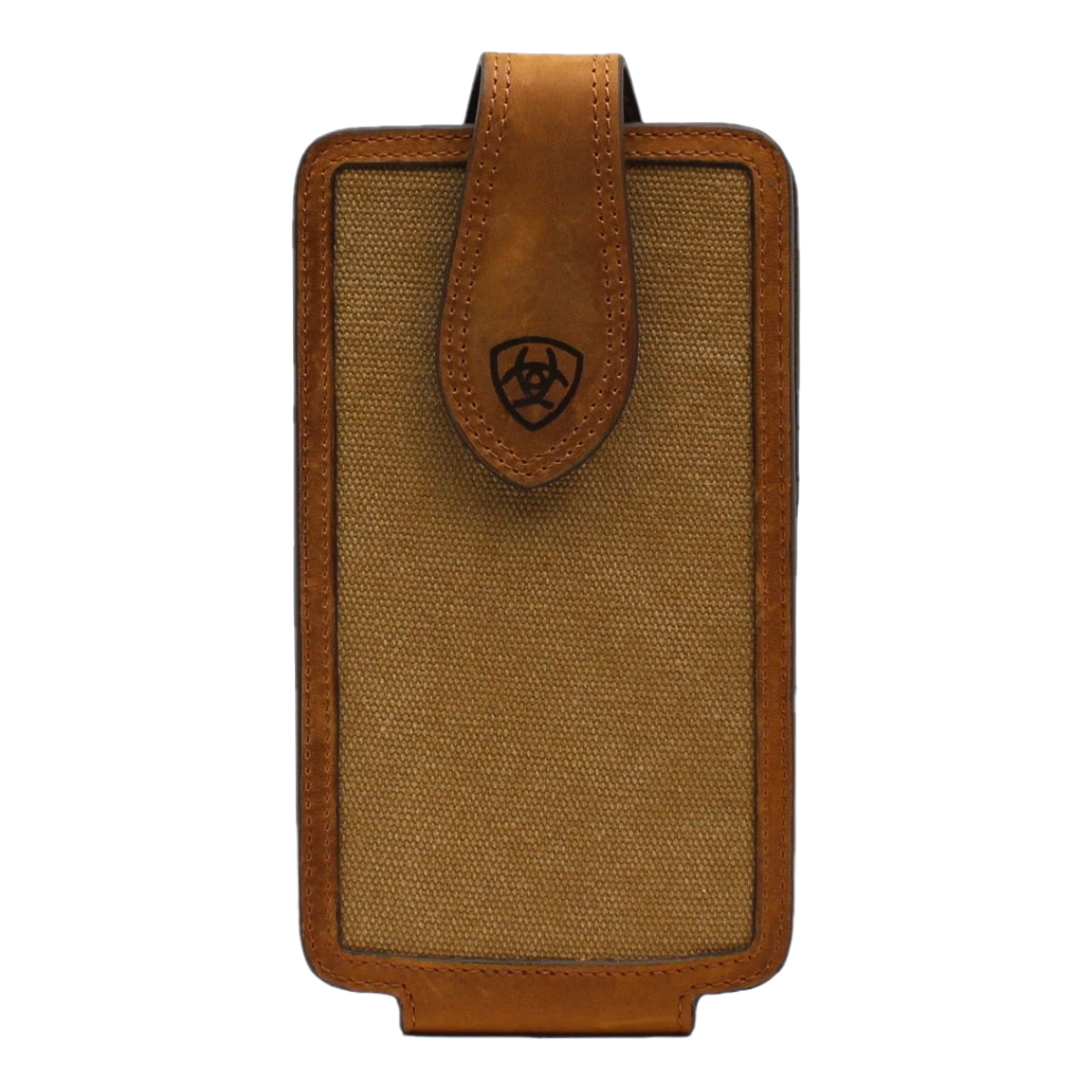 Ariat Brown Leather Canvas Holster Cell Phone Case A0602008