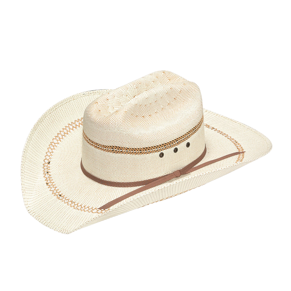 Ariat Children's Straw Hat With Golden Brown Hatband Cowboy Hat A73004