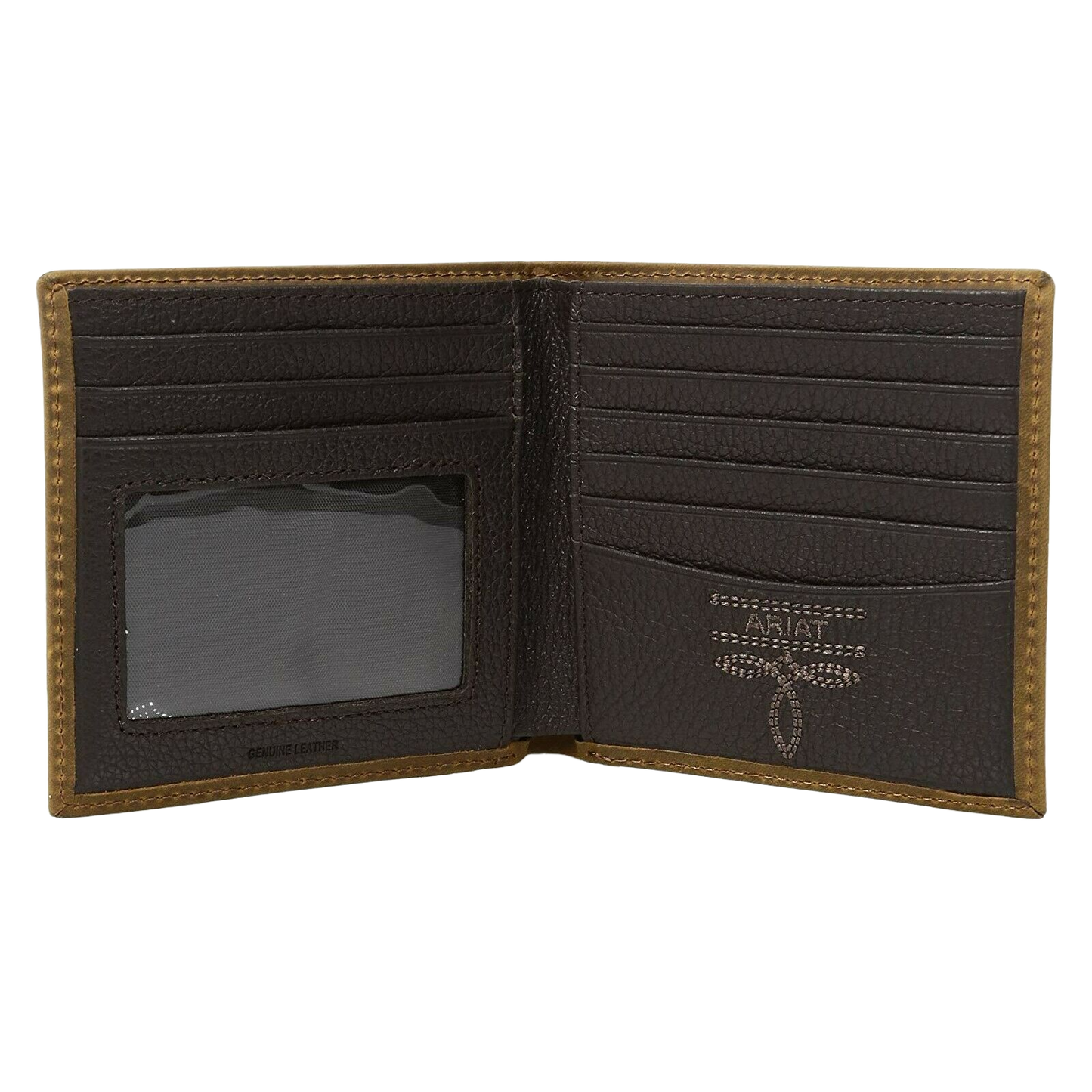 Ariat Distressed Brown Bi-Fold Wallet A3530744