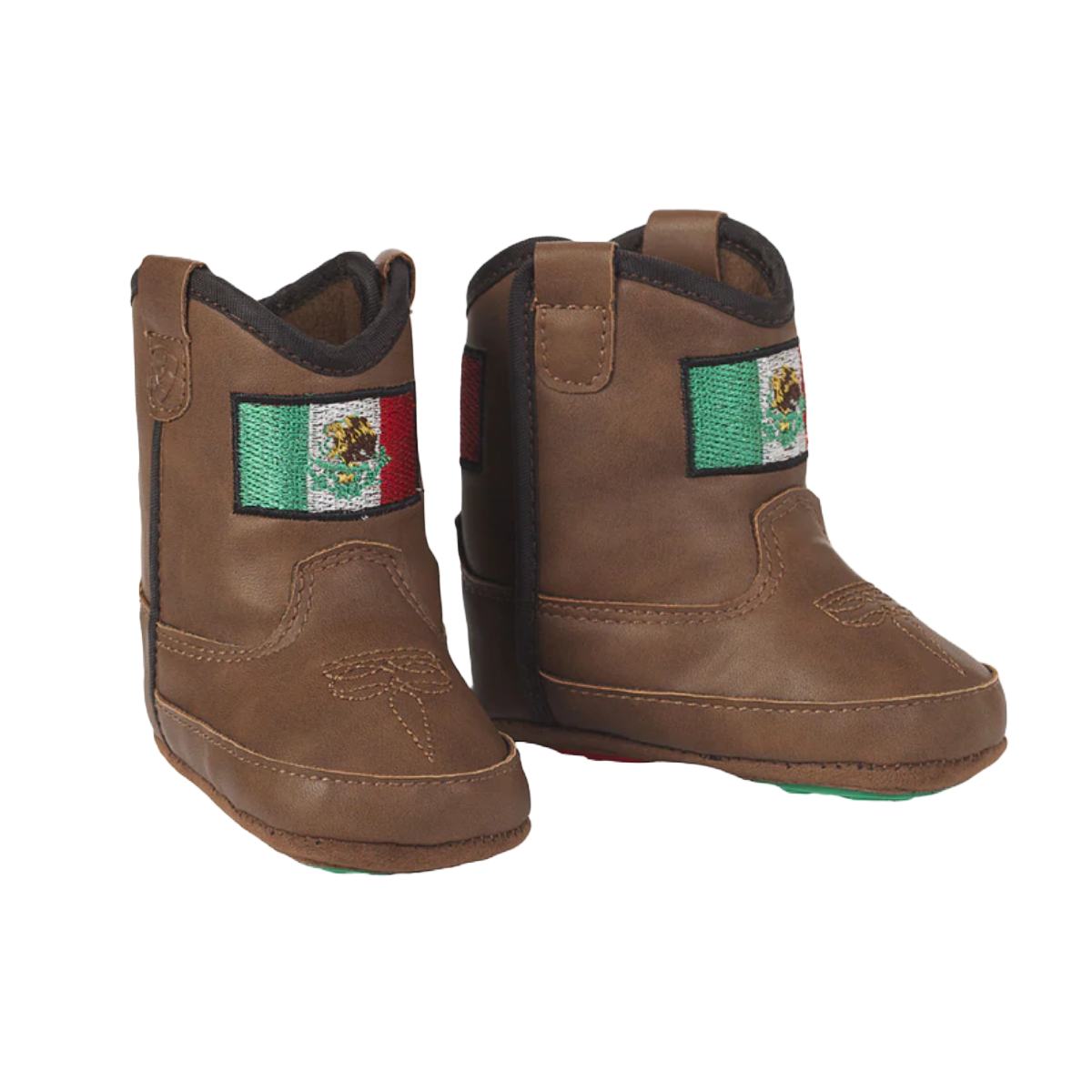 Ariat Infant Lil Stompers Mexico Flag Brown Boots A442002702