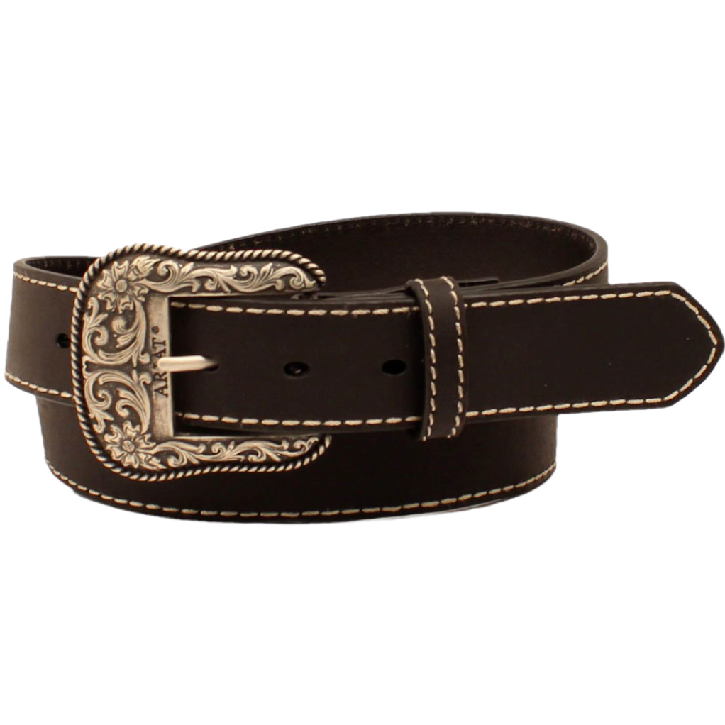 Ariat Ladies Black Heavy Stitch Edge Belt A1523401