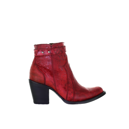 Circle G by Corral Ladies Red Zipper Ankle Boots L5699