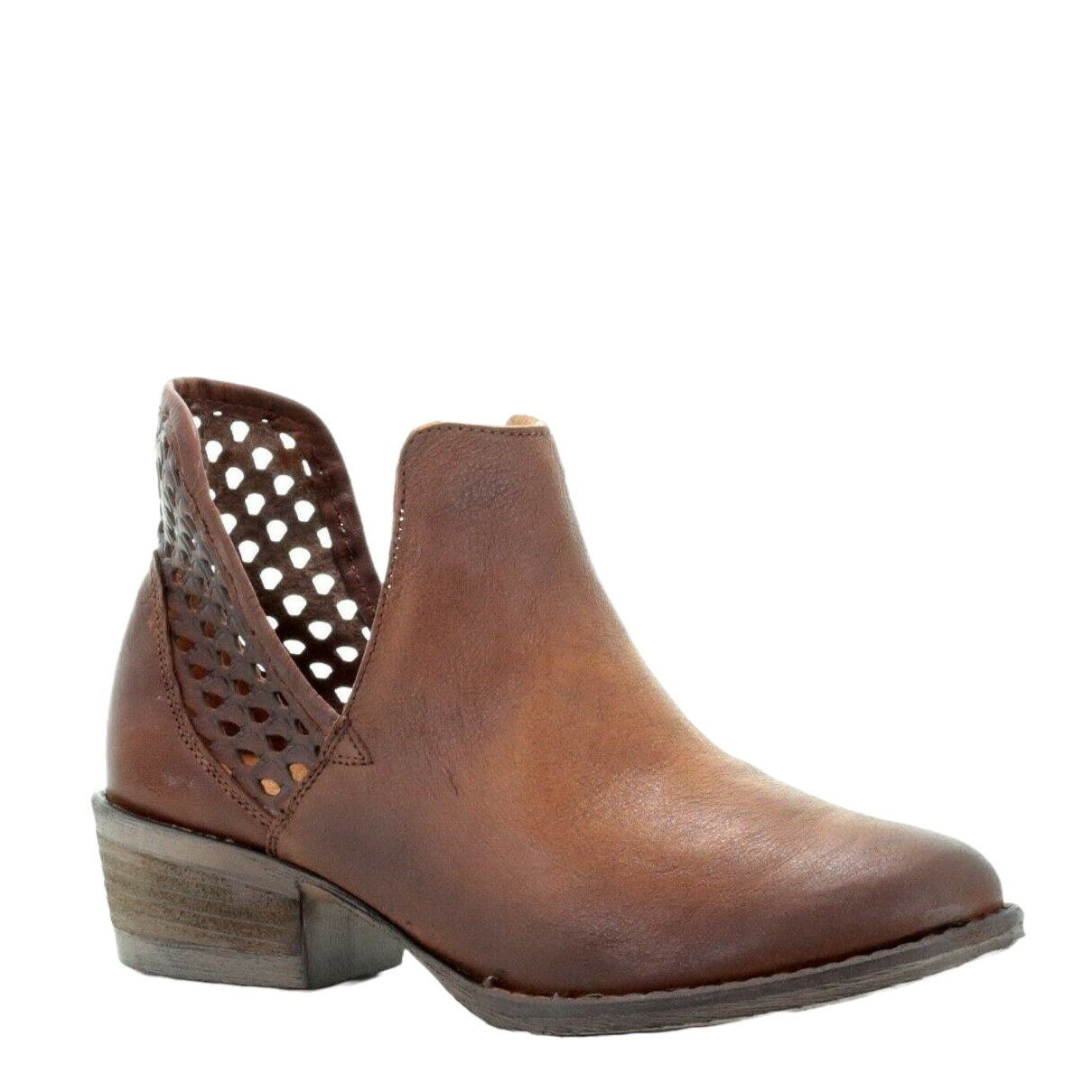 Circle G by Corral Ladies Brown Cutout Bootie Q5013