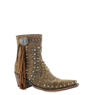 Double D Ranch by Old Gringo Boogie Brown Studs Fringe Boots DDBL022-1