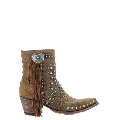 Double D Ranch by Old Gringo Boogie Brown Studs Fringe Boots DDBL022-1