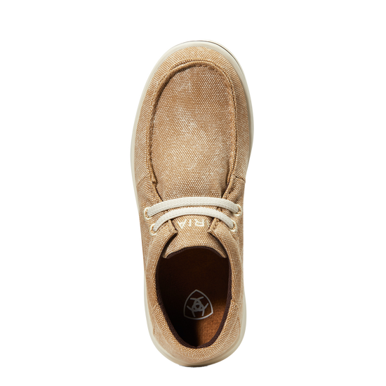 Ariat® Youth Girl's Hilo Washed Tan Canvas Slip On Shoes 10040251