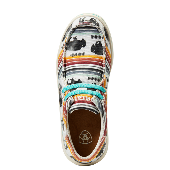 Ariat® Youth Girl's Hilo Buffalo Print Slip On Shoes 10040248