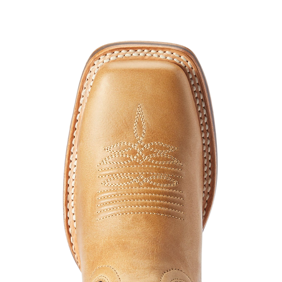 Ariat Ladies Darbie Square Toe Flaxen & Navy Patent Boots 10042388