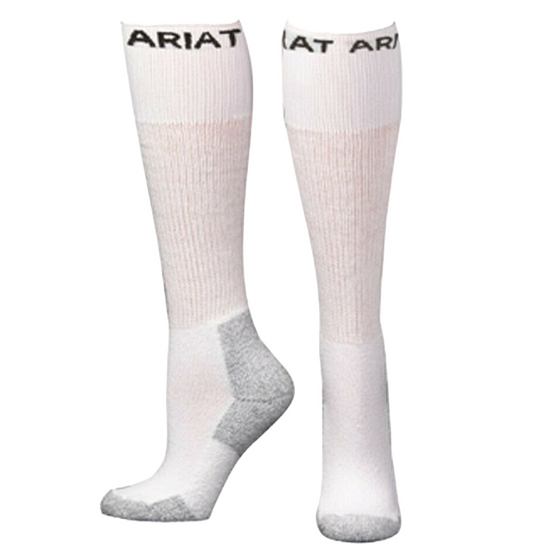 Ariat® Men's 3 Pack Over-The-Calf White Boot Socks A2503405