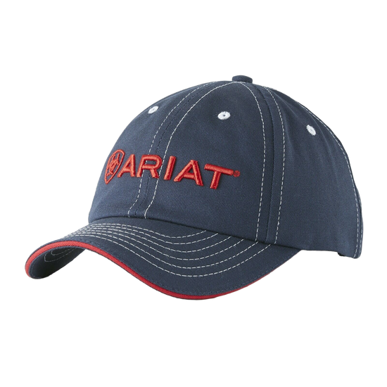 Ariat® Unisex Team II Navy Blue & Red Baseball Cap 10019861