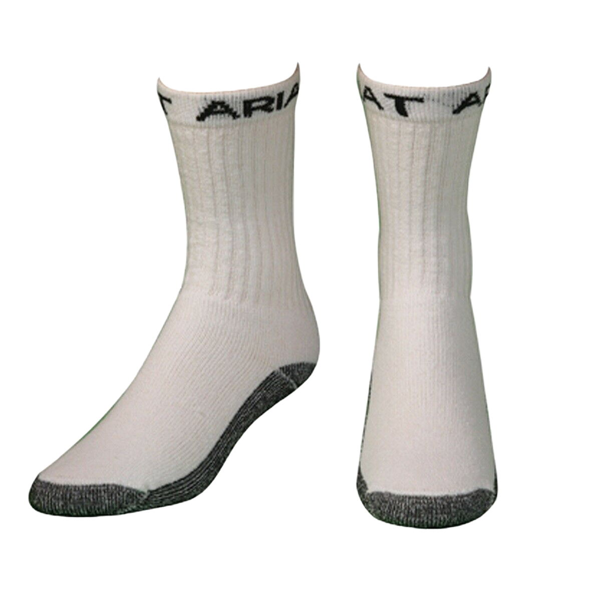 Load image into Gallery viewer, Ariat® Men&amp;#39;s White 3- Pack Workboot Socks A2503805
