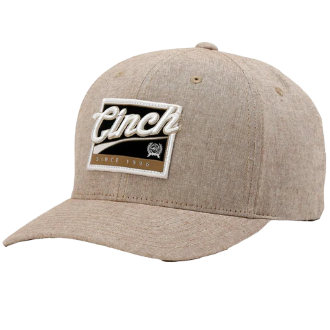 Cinch® Men's FLEXFIT Logo Heather Khaki Ball Cap MCC0111006