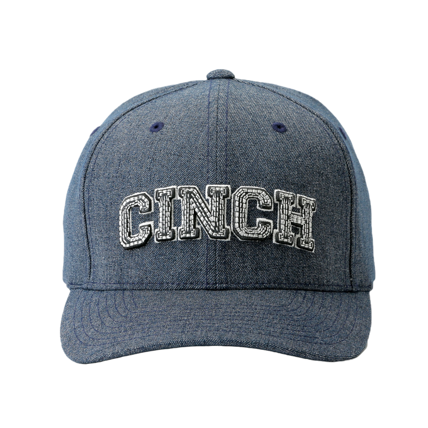 Cinch® Men's Logo FLEXFIT® Heathered Navy Baseball Cap MCC0627791