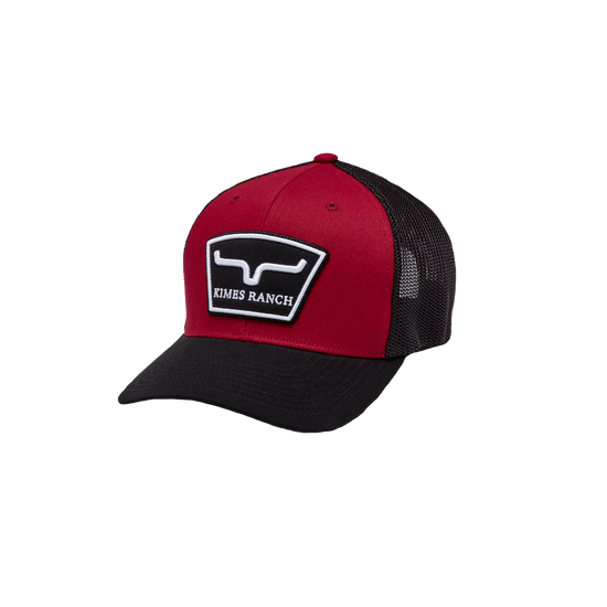 Load image into Gallery viewer, Kimes Ranch Men&amp;#39;s Hardball Red and Black Trucker Cap KR082-RED
