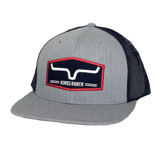 Kimes Ranch Men's Replay Snapback Heather Grey Trucker Hat UHA0000006-GY012