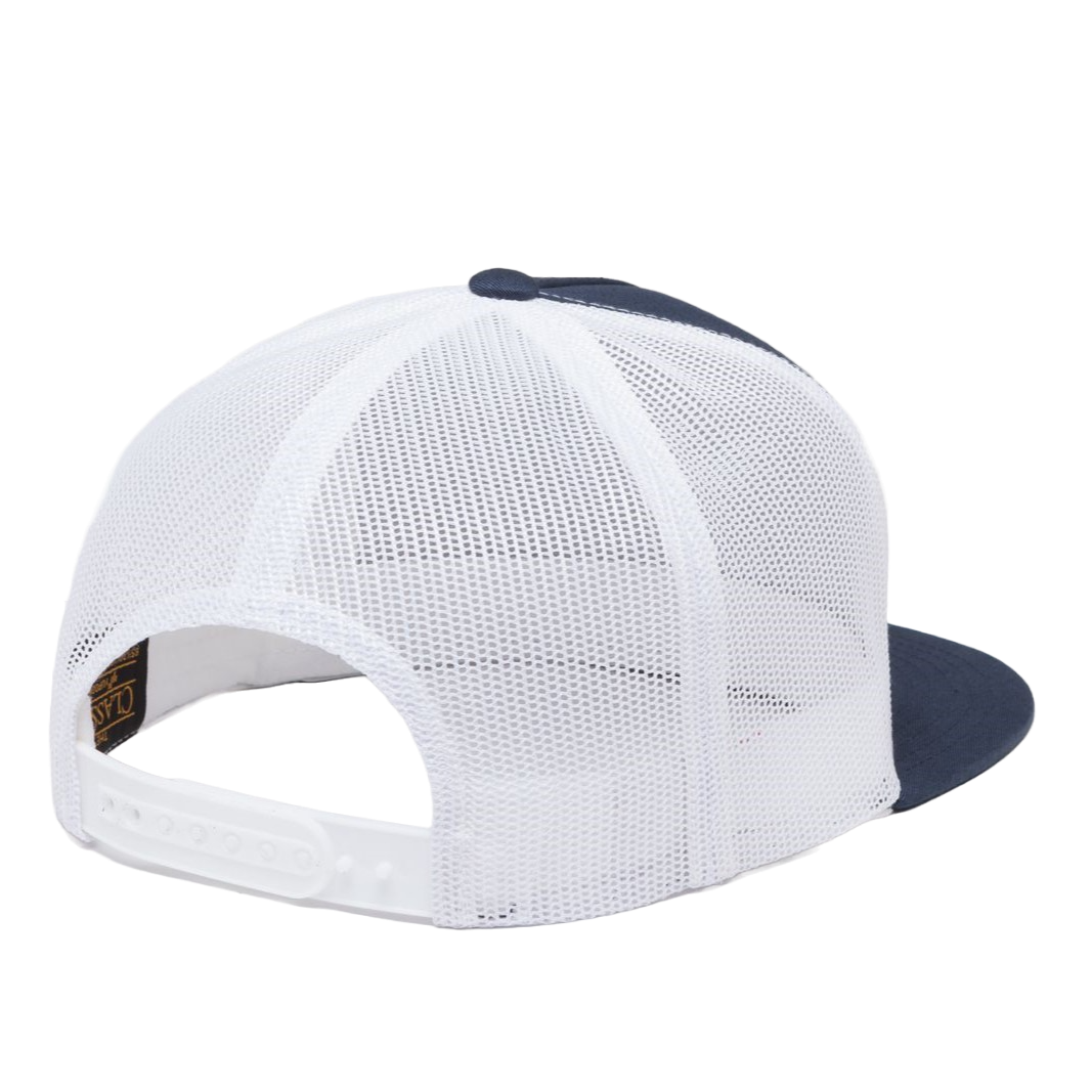 Kimes Ranch Unisex Banner Ventilated Navy & White Snapback Hat 101009