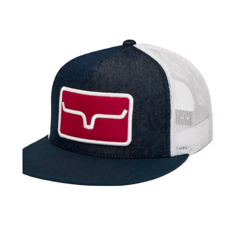 Kimes Ranch® Banner Ventilated Logo Patch Denim Hat BVCAP-DN