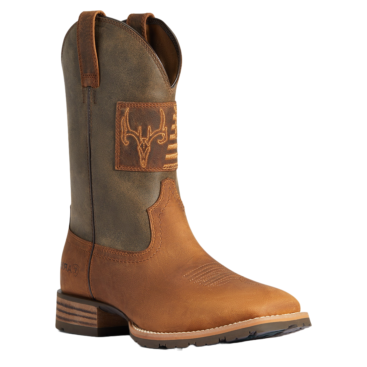 Ariat Men's Hybrid Patriot Country Copper Brown Boot 10038353