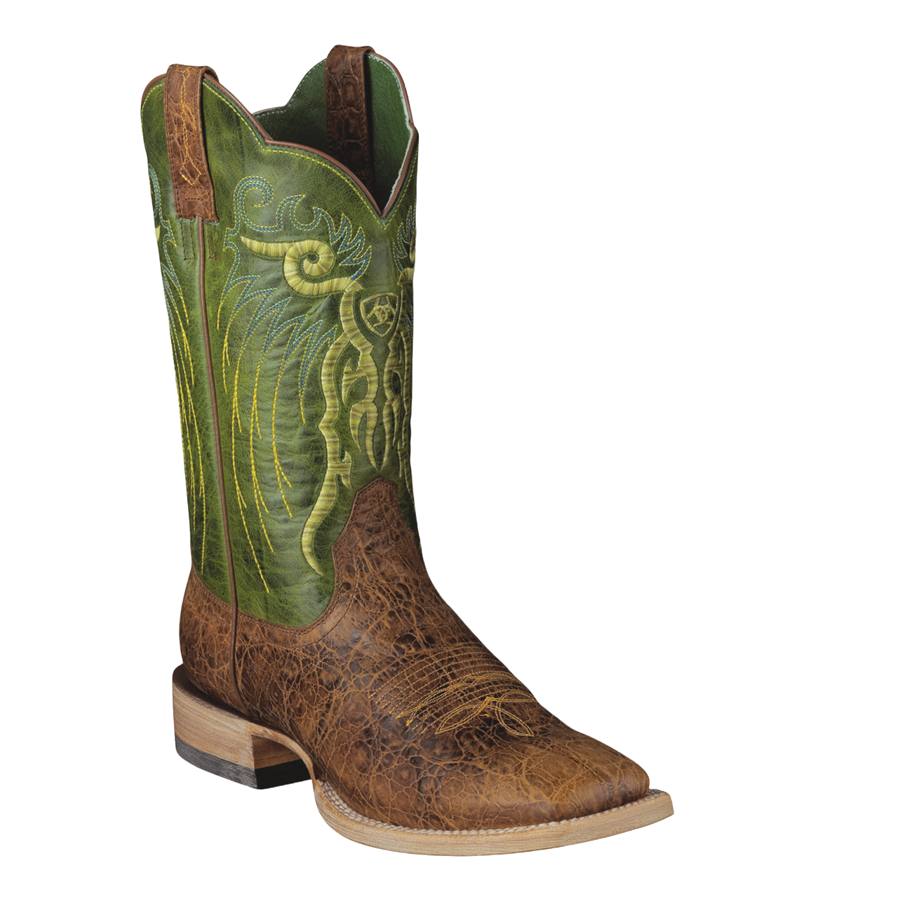 Ariat Men's Mesteno Adobe Clay Neon Lime Boot 10006841