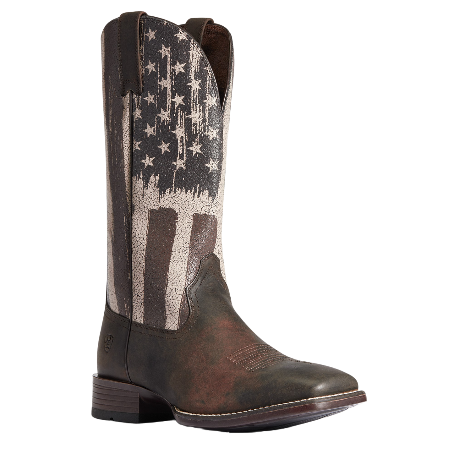 Ariat Men's Patriot Ultra Taylor Tan & Distressed Flag Boots 10038395