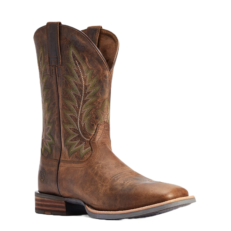 Ariat Men's Ridin' High Pecan Brown Square Toe Boots 10042468