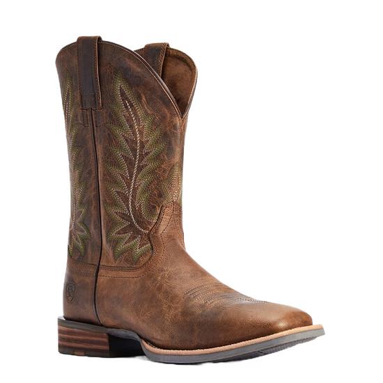 Ariat Men's Ridin' High Pecan Brown Square Toe Boots 10042468