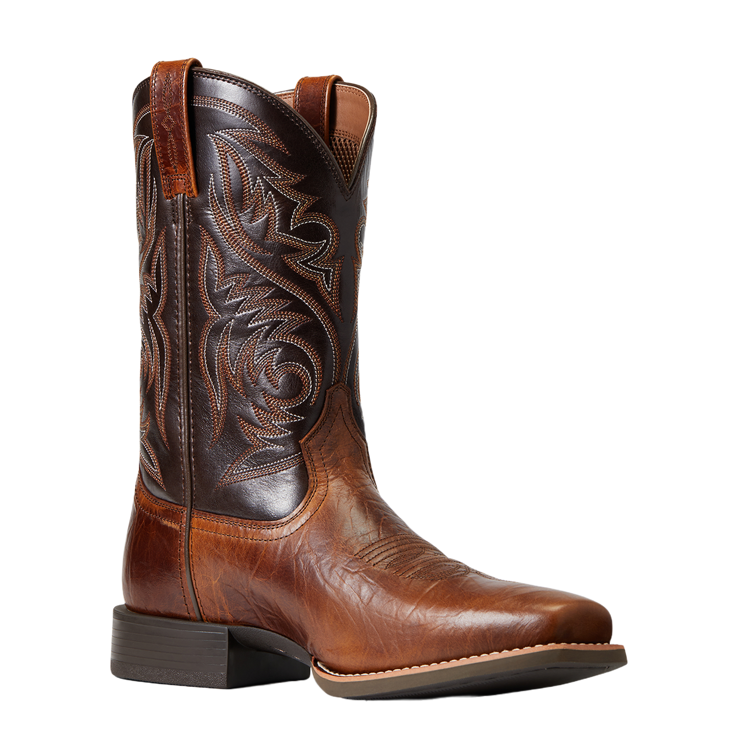 Ariat Men's Roughstock Patriot Brown Square Toe Boots 10040353