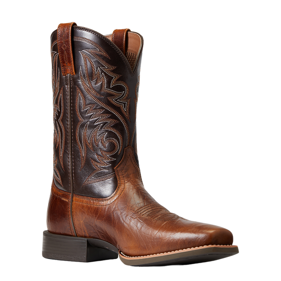 Ariat Men's Roughstock Patriot Brown Square Toe Boots 10040353