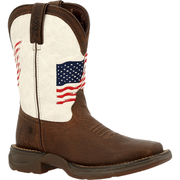 Load image into Gallery viewer, Durango Children&amp;#39;s Lil Rebel Distressed Flag Western Boots DBT0234
