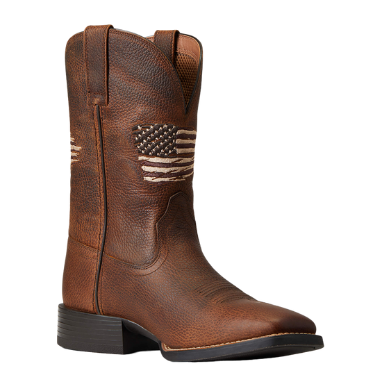 Ariat Men's Sport All Country Cliff Brown Square Toe Boots 10040275