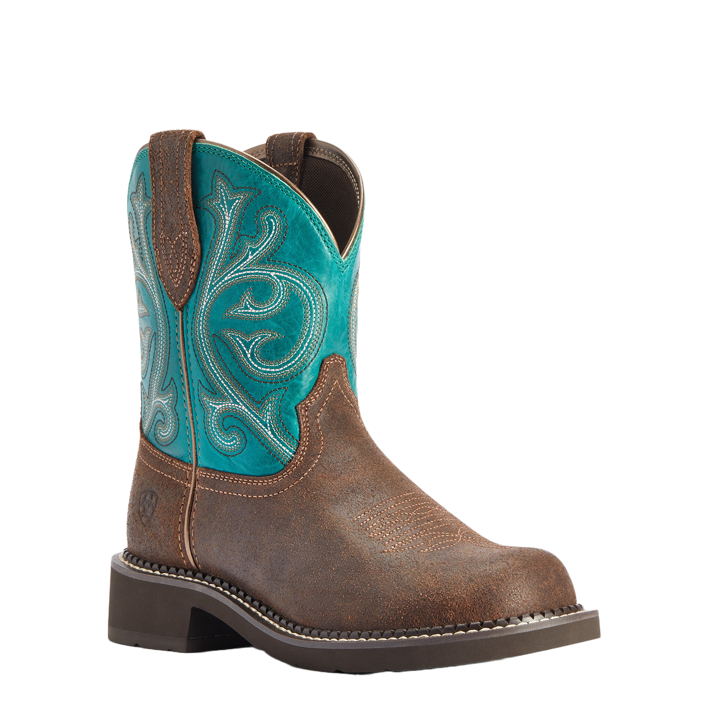 Ariat® Ladies Fatbaby Heritage Worn Hickory & Shamrock Boots 10042463