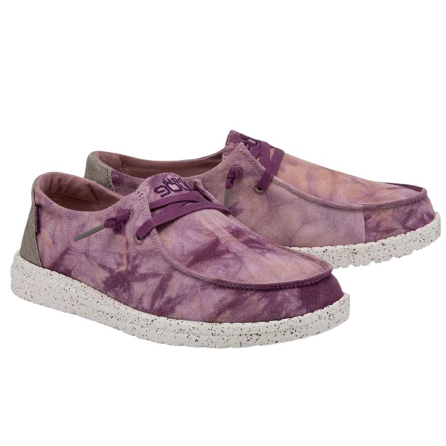 Hey Dude® Girl's Wendy Violet Tie Dye Slip On Shoes 130346867