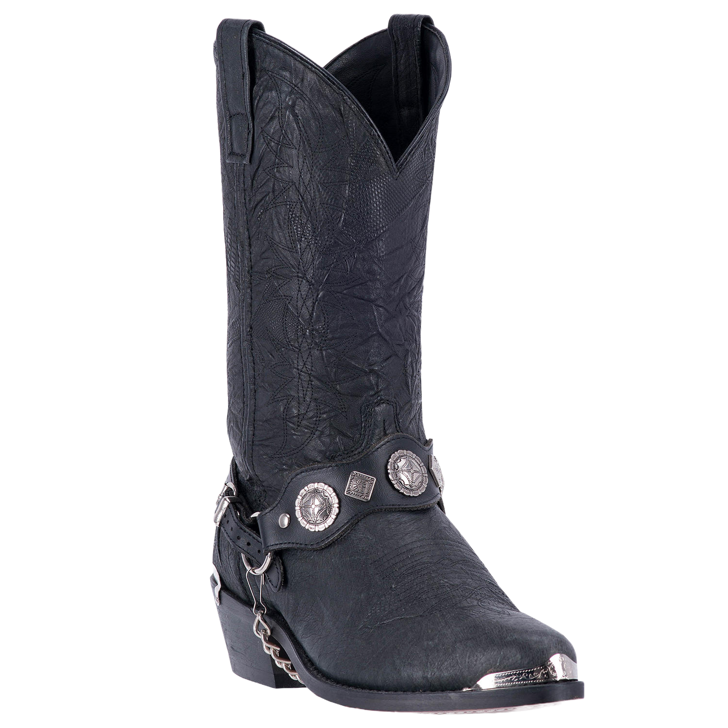 Dingo Men's Suiter Black Leather Harness Boots DI02175-BK
