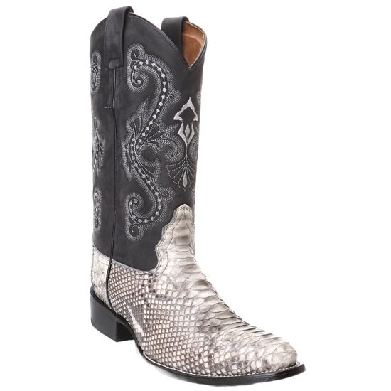 Load image into Gallery viewer, Circle G by Corral Men&amp;#39;s Natural Python Embroidery Boots L5685
