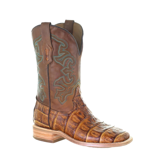 Corral Men s Antique Saddle Caiman Leather Boots A4055 Wild West