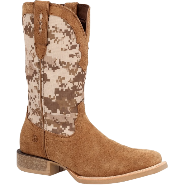 Durango Men's Digital Camo Pattern 12" Western Brown Boots DDB0395