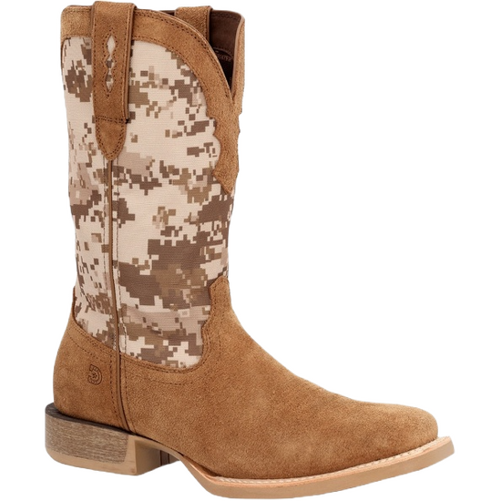 Durango Men's Digital Camo Pattern 12" Western Brown Boots DDB0395